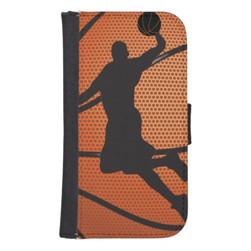 Basketball dunk galaxy s4 wallet case