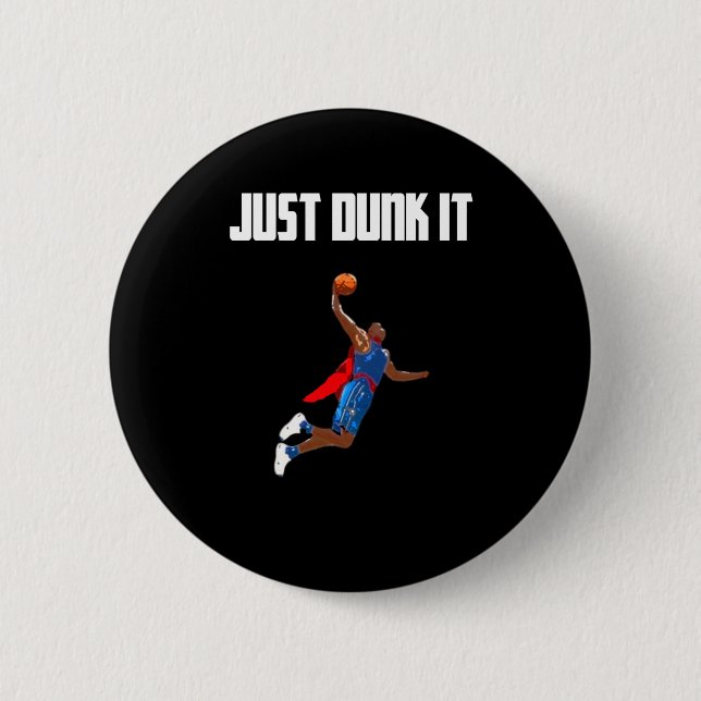Basketball Dunking  Button (Front)