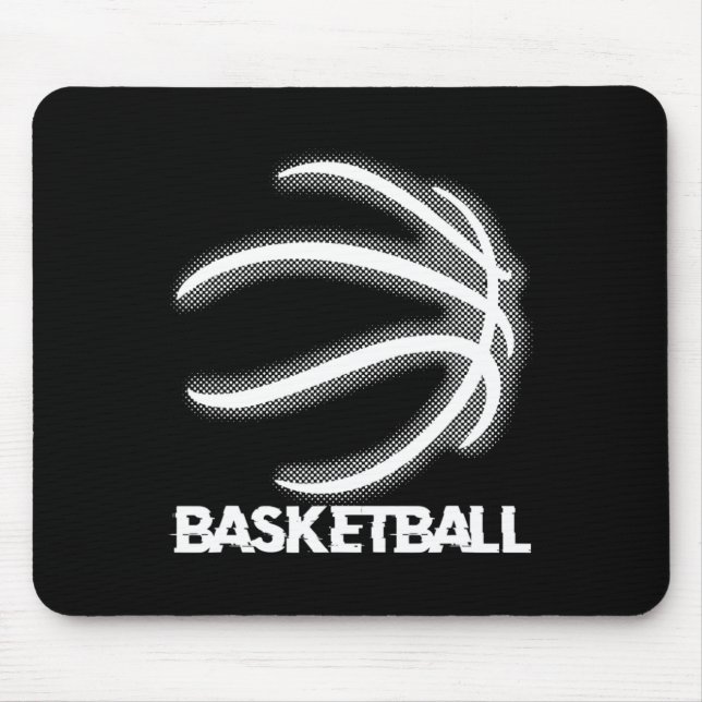 Basketball Dunking Dribbling Bball Hoop Basket Pla Mouse Pad (Front)