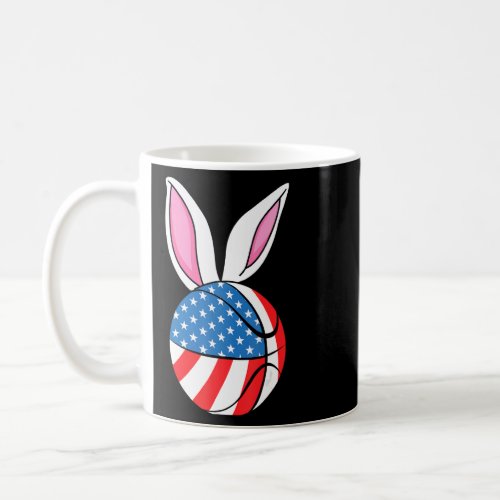 Basketball Easter Bunny Ears  Basketball Player Sp Coffee Mug