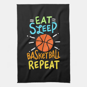 Basketball - Eat Sleep Basketball Repeat Kitchen Towel