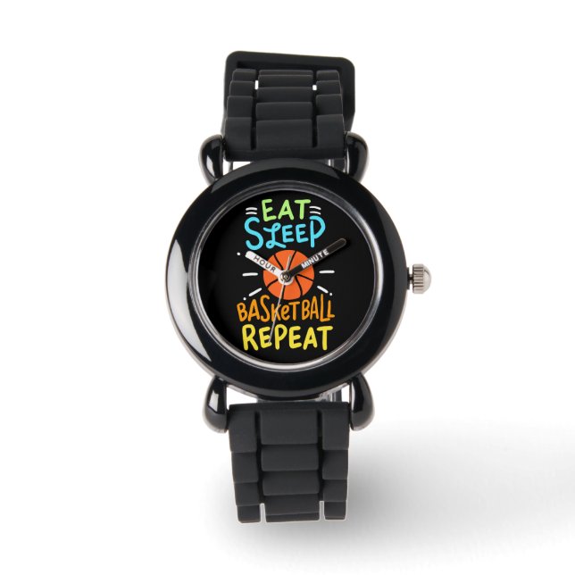 Basketball - Eat Sleep Basketball Repeat Watch (Front)