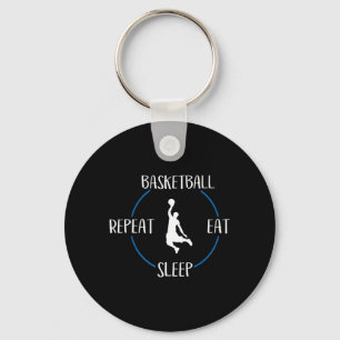 Basketball Eat Sleep Repeat Gift For Basketball Pl Keychain
