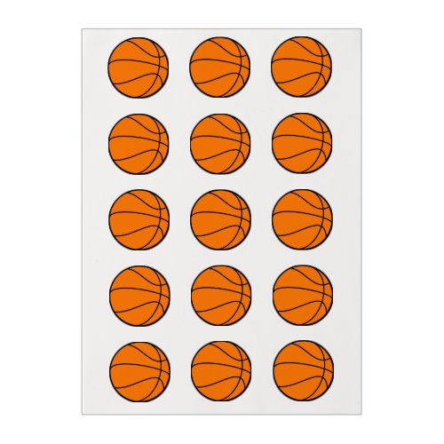 Basketball Edible Frosting Rounds