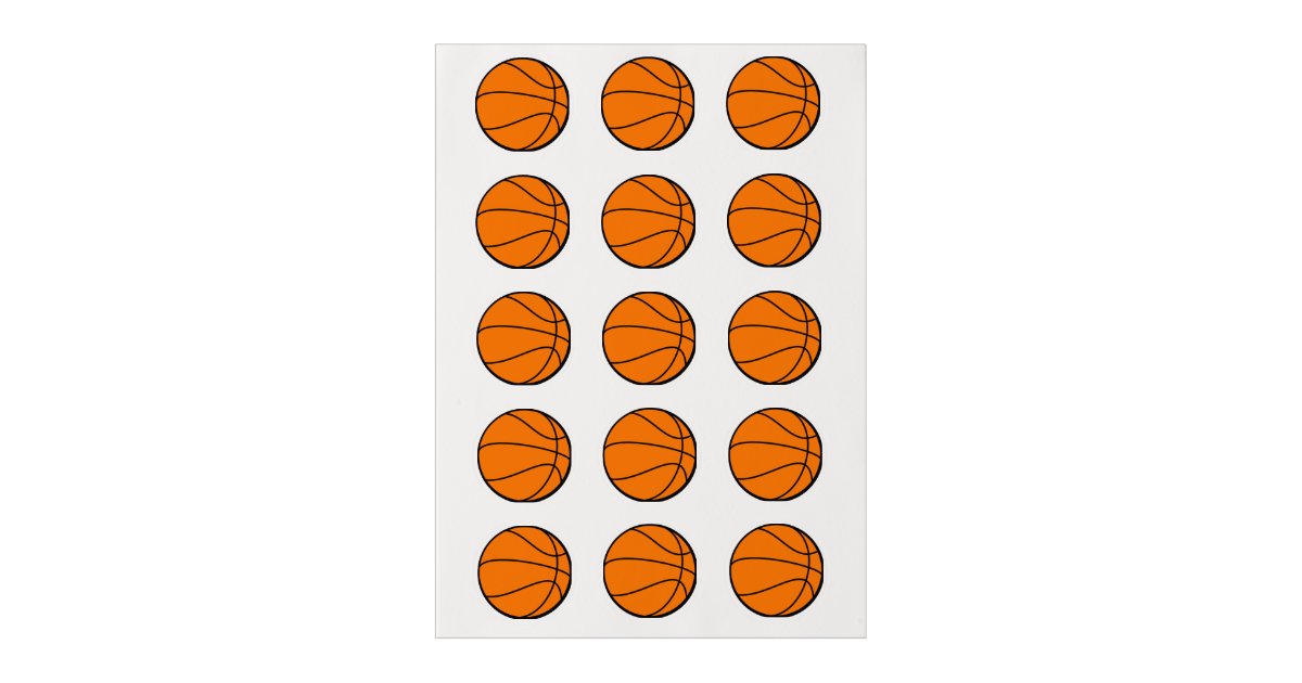 Basketball Edible Frosting Rounds Zazzle