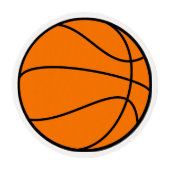 Basketball Edible Frosting Rounds (Front)