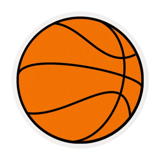 Basketball Edible Frosting Rounds (Front)