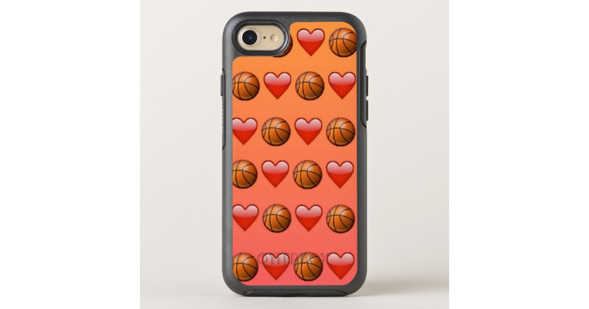 Basketball Emoji Iphone 8 7 Otterbox Case Zazzle Com