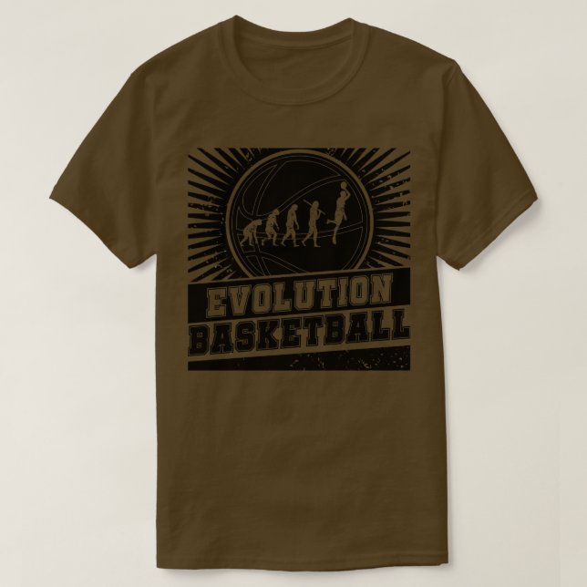 basketball Evolution 1 T-Shirt (Design Front)