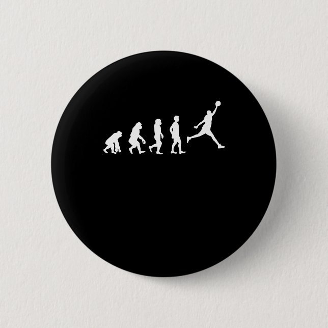 Basketball Evolution Champion Basketball Player  Button (Front)