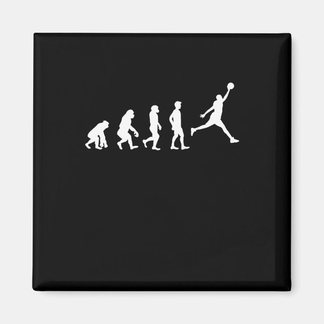 Basketball Evolution Champion Basketball Player  Magnet (Front)