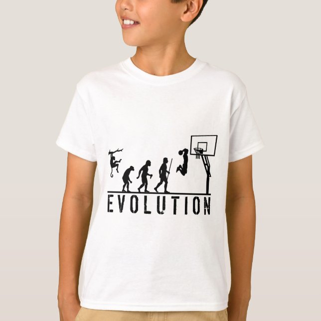 Basketball Evolution of Man T-Shirt (Front)