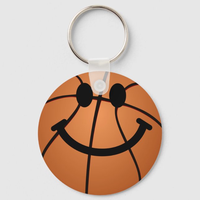Basketball face keychain (Front)