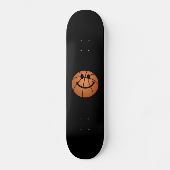 Basketball face skateboard deck (Front)