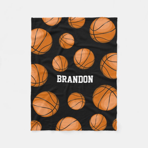 Basketball fleece blanket hot sale