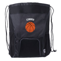 Basketball Fan Drawstring Backpack Basketball Fan Drawstring Backpack