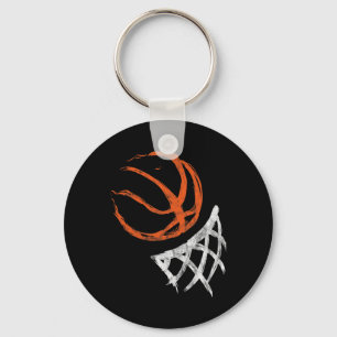 Basketball Fan Gift for Men Women Boys and Girls D Keychain