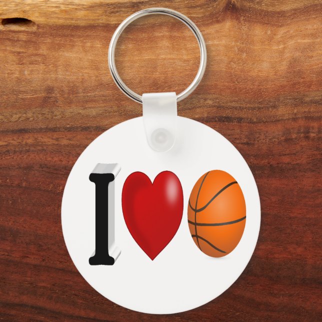 Basketball Fan   Keychain (Back)