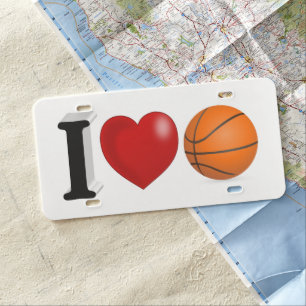 Basketball Fan License Plate