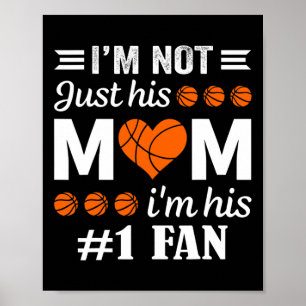 Basketball Fan Mom Quote Poster