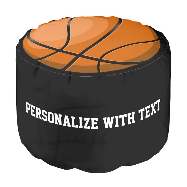 Basketball Fan Pouf (Angled Front)
