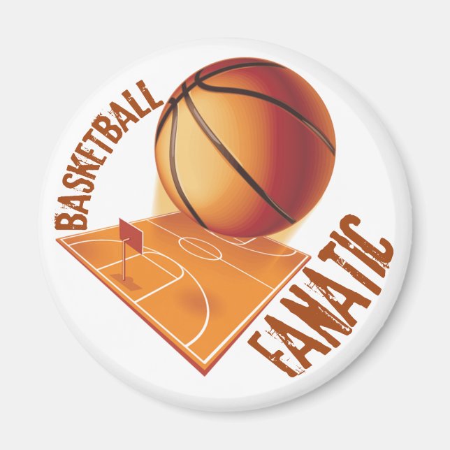 BASKETBALL FANATIC MAGNET (Front)