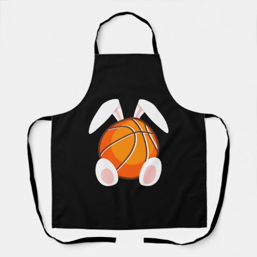 Basketball fans Easter Bunny Happy Easter Apron