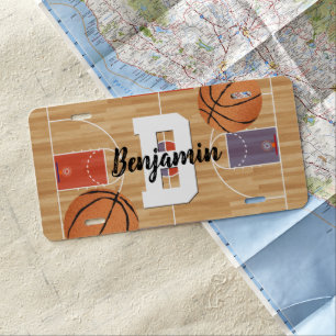 Basketball Fans License Plate
