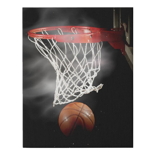 Basketball Faux Canvas Print (Front)
