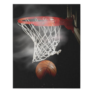 Basketball Faux Canvas Print