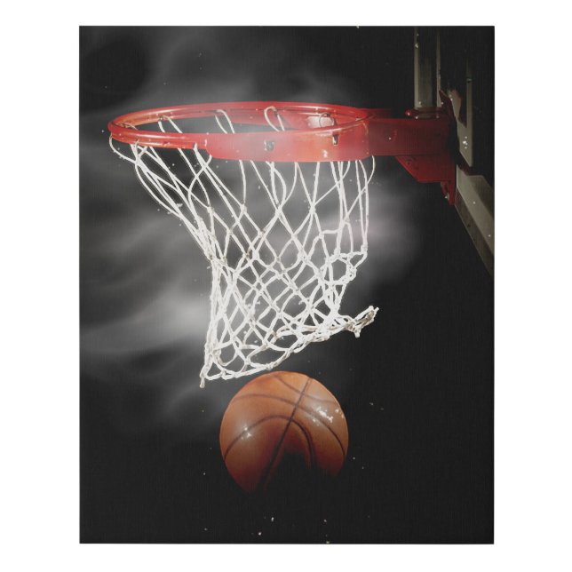 Basketball Faux Canvas Print (Front)
