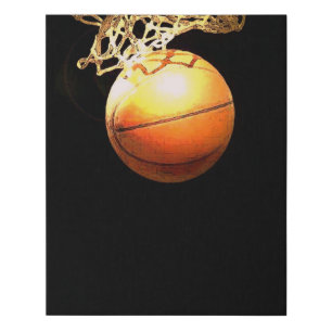 Basketball Faux Canvas Print