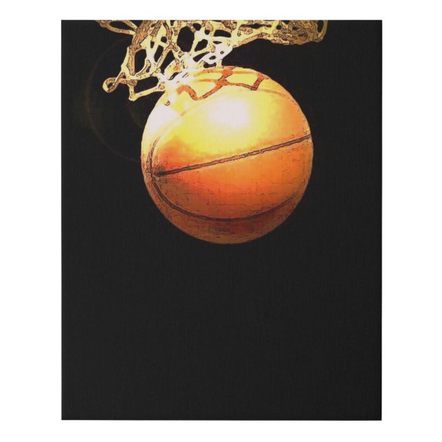 Basketball Faux Canvas Print (Front)
