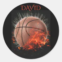 Personalized Basketball Stickers