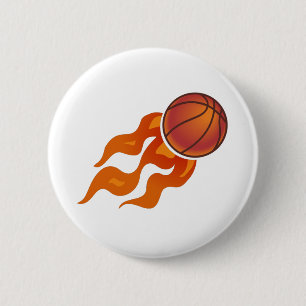 Basketball flames button