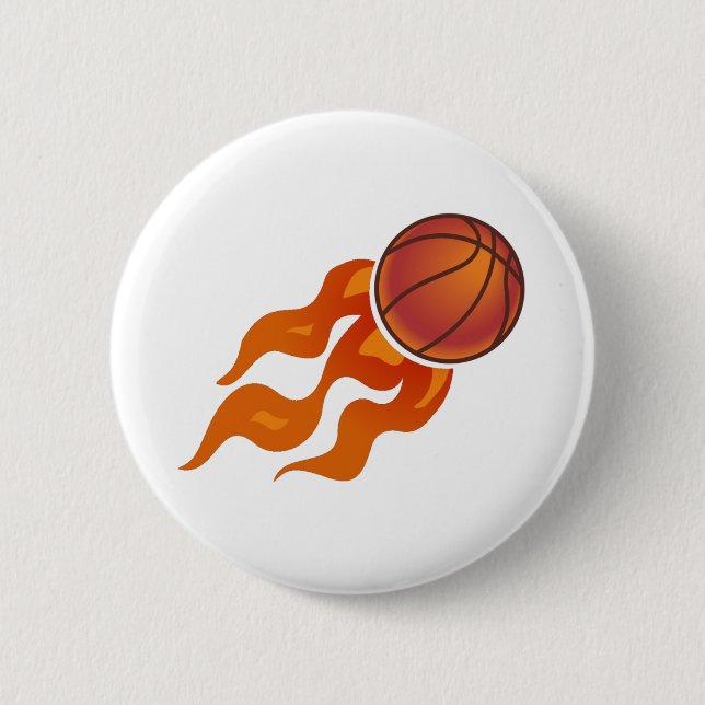 Basketball flames button (Front)