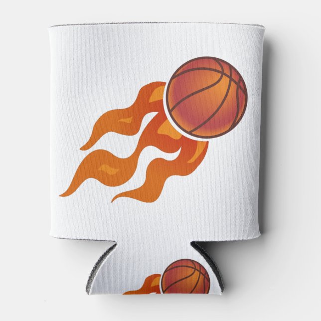 Basketball flames can cooler (Front)