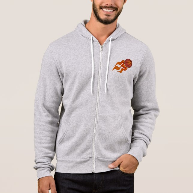 Basketball flames hoodie (Front)