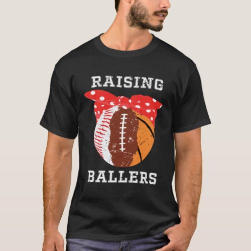 Basketball Football Baseball Softball Moms T_Shirt