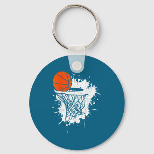 Basketball For Coach Player Boys Girls Men Youth B Keychain