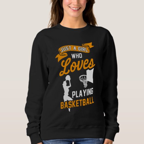 Basketball  For Men Slam Dunk Teens Kids Youth Pla Sweatshirt