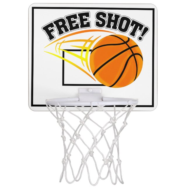 Basketball, Free Shot Mini Basketball Hoop (Front)