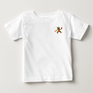 Basketball Frog baby white shirt 2 sided w scene