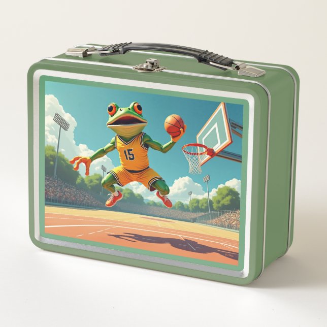Basketball Frog lunchbox (Front)