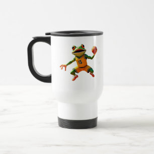 Basketball Frog right hand travel mug