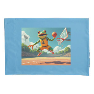 Basketball Frog standard pillowcase