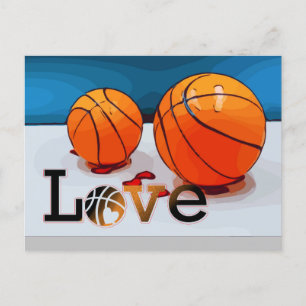Basketball  from Player with Love Valentine's Day  Holiday Postcard