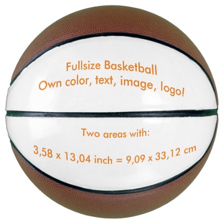 Basketball Fullsize Uni White ~ Own Color