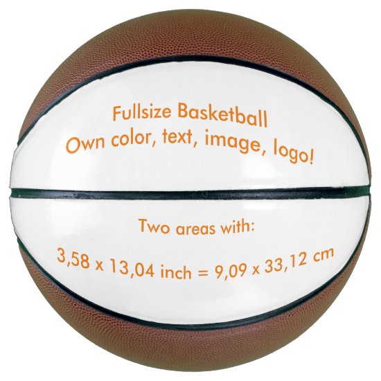 Basketball Fullsize uni White ~ Own Color
