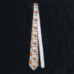 Basketball - Fun Sport Tie<br><div class="desc">Basketball Fun Sport Tie – Watercolor Orange & Blue on White Show off your love for the game with our Basketball Fun Sport Tie. Featuring vibrant watercolor orange and blue basketball designs on a white background, this tie adds a playful touch to your outfit. The back is solid white, keeping...</div>
